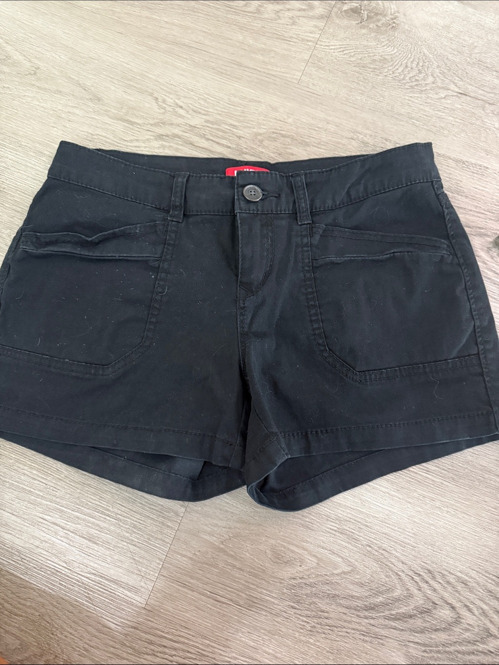 UNIONBAY Black Women's Casual Pocket Jean Shorts